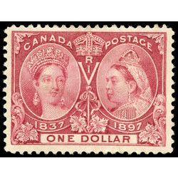 canada stamp 61 queen victoria diamond jubilee 1 1897 M VF 037