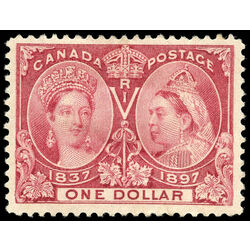 canada stamp 61 queen victoria diamond jubilee 1 1897 M VF 037