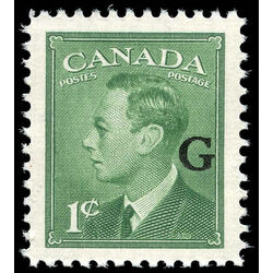 canada stamp o official o16 king george vi postes postage 1 1950