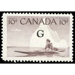 canada stamp o official o39a inuk and kayak 10 1961