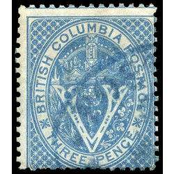 british columbia vancouver island stamp 7 seal of british columbia 3d 1865 u f 016