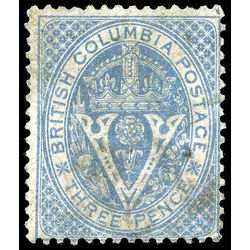 british columbia vancouver island stamp 7a seal of british columbia 3d 1865 u f 009