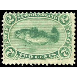 newfoundland stamp 24a codfish 2 1866 m fog 005