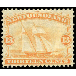 newfoundland stamp 30 ship 13 1866