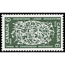 canada stamp 493 globe and tools 6 1969