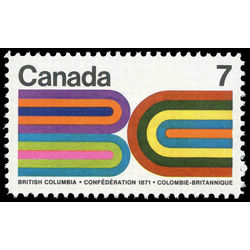 canada stamp 552 british columbia centennial 7 1971