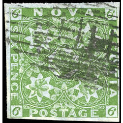 nova scotia stamp 4 pence issue 6d 1851 u vf 011