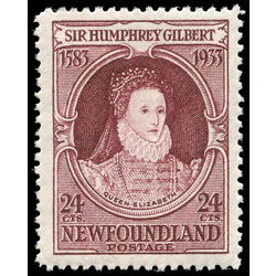 newfoundland stamp 224b queen elizabeth i 24 1933