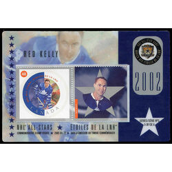 red kelly nhl all stars stamp and medallion set