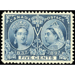 canada stamp 54i queen victoria diamond jubilee 5 1897 M VF 001