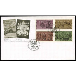 canada stamp 1301a second world war 1940 1990 FDC
