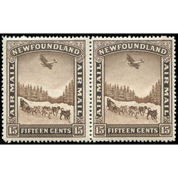 newfoundland stamp c9ii dog sled and airplane 1931 m vfnh 002