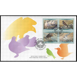 canada stamp 1889a birds of canada 6 2001 FDC