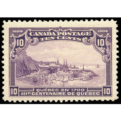 canada stamp 101 quebec in 1700 10 1908 m vfnh 008