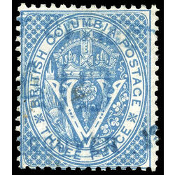 british columbia vancouver island stamp 7 seal of british columbia 3d 1865 u f 017