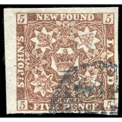 newfoundland stamp 5 1857 first pence issue 5d 1857 u vf 009