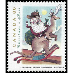 canada stamp 1501 father christmas from australia 86 1993