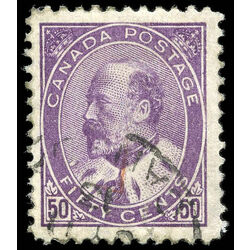 canada stamp 95 edward vii 50 1908 u vf 017