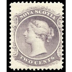 nova scotia stamp 9 queen victoria 2 1860