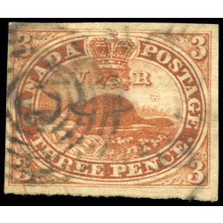 canada stamp 4a beaver 3d 1853 u vf 001