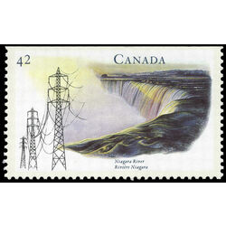 canada stamp 1411 niagara river on 42 1992