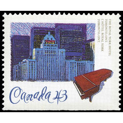 canada stamp 1469 royal york hotel toronto on 43 1993