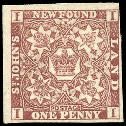 newfoundland stamp 15aiv 1861 third pence issue 1d 1861