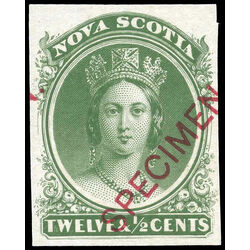 nova scotia stamp 13tcvi queen victoria 12 1860