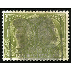 canada stamp 65 queen victoria diamond jubilee 5 1897 U F 022