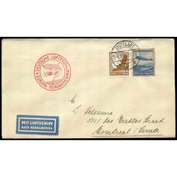 germany zeppelin flight cover