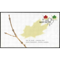 canada stamp 2009 maple leaf red leaf 80 2003 FDC 001
