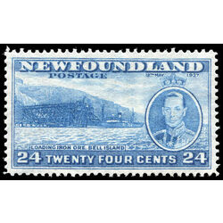 newfoundland stamp 241 loading ore bell island 24 1937 m vf 002