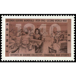 canada stamp 1299 communal war efforts 39 1990