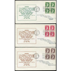 canada first day covers 337p 341p
