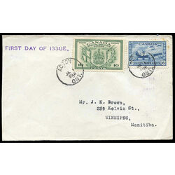 canada stamp e special delivery e10 war issue 10 1942 fdc 001