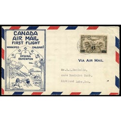 canada stamp c air mail c3 c1 surcharged two winged figures against globe 6 1932 fdc 014
