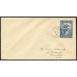 canada stamp 208 jacques cartier 3 1934 fdc 008