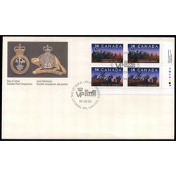 canada stamp 1250a canadian infantry regiments 1989 FDC 003