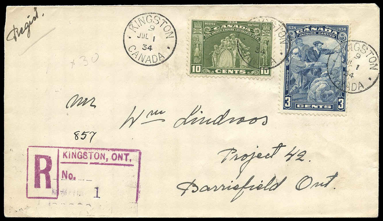 Buy Canada 208 Jacques Cartier 1934 3¢ Vista Stamps