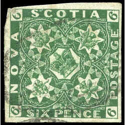 nova scotia stamp 5 pence issue 6d 1857 u vf 013