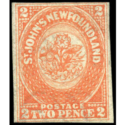 newfoundland stamp 11i 1860 second pence issue 2d 1860
