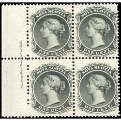nova scotia stamp 8a queen victoria 1 1860 pb vf 001