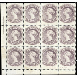 nova scotia stamp 9 queen victoria 2 1860 PB LL F VFNH 003