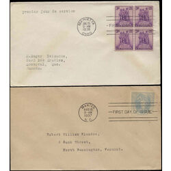 7 united states scarce first day covers