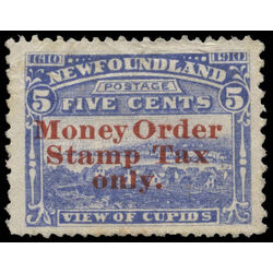canada revenue stamp nfm1 money order tax 5 1914