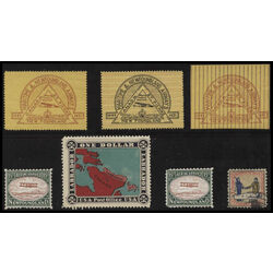 7 labrador and newfoundland cinderella stamps