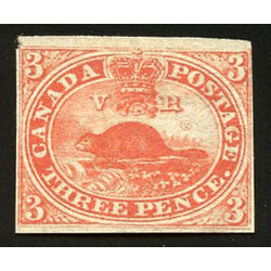canada stamp 4iv beaver 3d 1852 m f 004