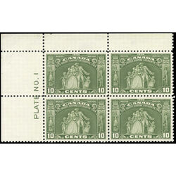 canada stamp 209 loyalists statue 10 1934 pb ul vf 006