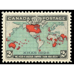 canada stamp 86b christmas map of british empire 2 1898 m vfnh 003