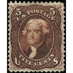us stamp postage issues 75 jefferson 5 1861